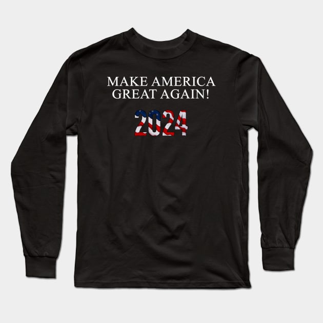 Make America Great Again - Trump vs Biden Long Sleeve T-Shirt by 1Nine7Nine